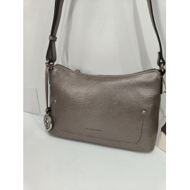 Sac porté travers en cuir taupe "Francinel "