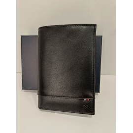 Portefeuille en cuir noir "David William"