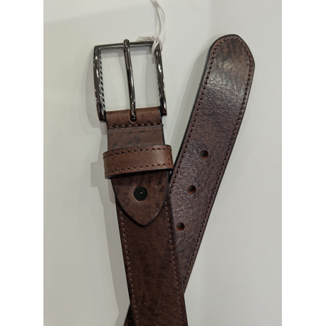 Ceinture en cuir marron "J.L.Foures"