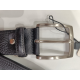 Ceinture cache billet en cuir noir "Manna"