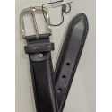 Ceinture en cuir noir"Manna"