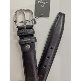 Ceinture en cuir noir"Manna"