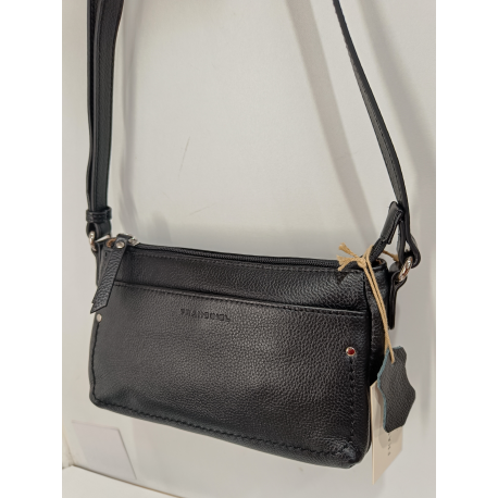 Sac porté travers en cuir camel"Francinel "