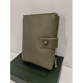 Portefeuille en cuir kaki "Francinel"