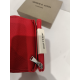 Porte monnaie rouge en cuir " Arthur et Aston"
