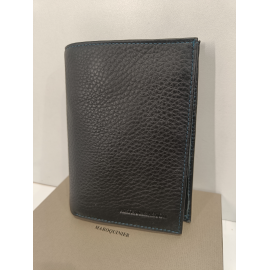 Portefeuille noir en cuir " Arthur et Aston"