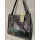 Sac porté épaule en synthétique gris métallisé  (Mia et Joy)