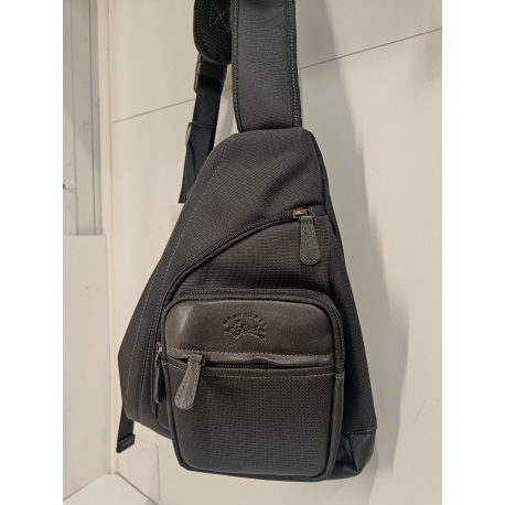 Sac à dos porté travers en noir  "Francinel"