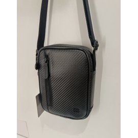 Sacoche en cuir noir "David William"