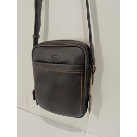  Sacoche  en cuir noir "Francinel"