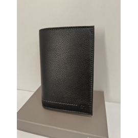  Portefeuille en cuir noir "David William""