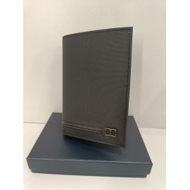 Portefeuille en cuir et  synthetique noir"David William"