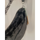 Sac banane noir en synthétique fourrure  "Mia Joy"
