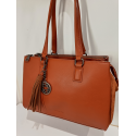 Sac porté épaule en synthétique orange -Francinel-