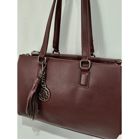 Sac porté épaule en synthétique orange -Francinel-