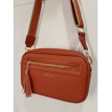 Sac porté travers en synthétique orange -Francinel-