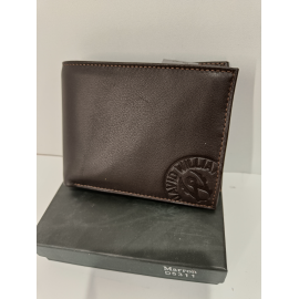 Portefeuille en cuir marron "David William""
