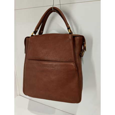 Sac a dos en cuir de vachette noir "Arthur et Aston"