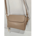 Petit sac en cuir taupe "Francinel "