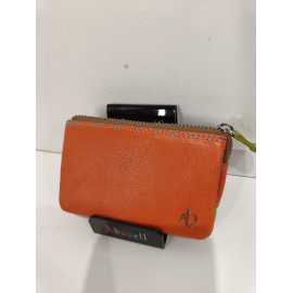 Porte monnaie trois poches en cuir  "Adapell"