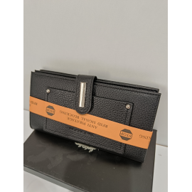 Compagnon en cuir noir -Francinel-