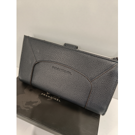 Compagnon en cuir noir -Francinel-