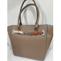 Grand sac en synthétique taupe -Francinel-