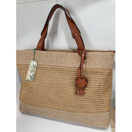 Grand sac en synthétique  finition noir-Mia Joy--