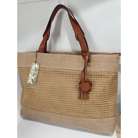 Grand sac en synthétique  finition noir-Mia Joy--