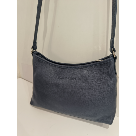 Sac porté travers en cuir  taupe "Arthur et Aston"