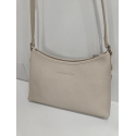 Sac porté travers en cuir beige "Arthur et Aston"