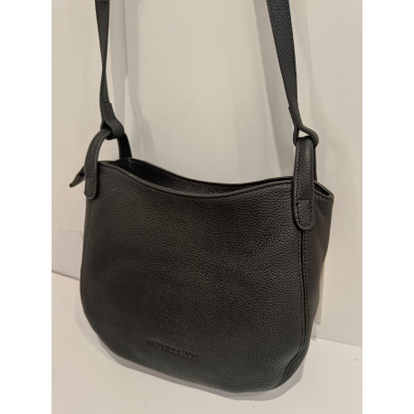 Sac porté travers en cuir beige "Arthur et Aston"