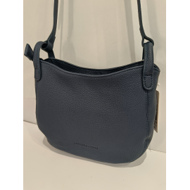 Sac porté travers en cuir noir "Arthur et Aston"