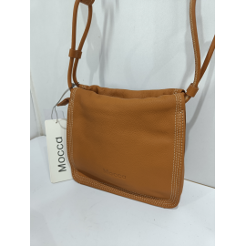 Sac porté travers en cuir marine "Arthur et Aston"