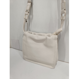 Sac porté travers en cuir beige "Arthur et Aston"