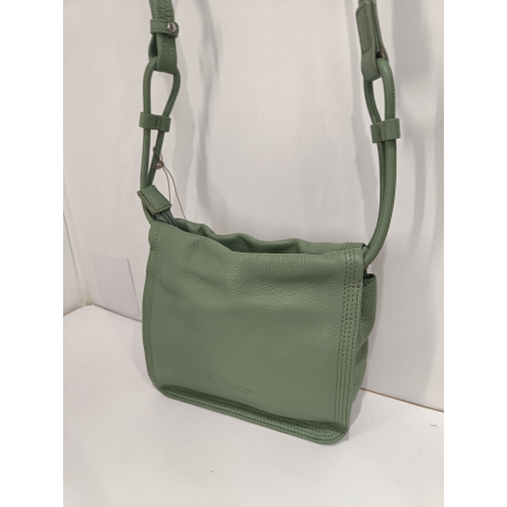 Sac porté travers en cuir nacre "Arthur et Aston"