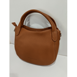 Sac porté main en cuir taupe "Arthur et Aston"