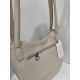 Sac porté épaule en cuir taupe "Arthur et Aston"