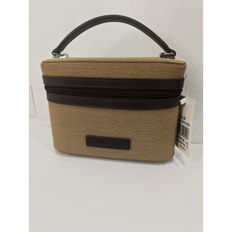 Sac en synthétique naturel et toile beige "Arthur et Aston"