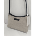Sac en synthétique noir et toile beige "Arthur et Aston"