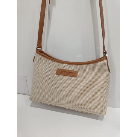 Sac en synthétique marine et toile beige "Arthur et Aston"