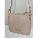 Sac en synthétique beige et toile beige "Arthur et Aston"