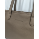 Grand sac en cuir beige "Arthur et Aston"