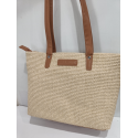 Sac en synthétique camel finition beige "Arthur et Aston"