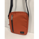 Sacoche en synthétique orange "David William"