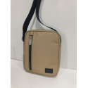Sacoche en synthétique beige "David William"