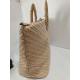 Sac en synthétique poignet osier beige " Franciinel "