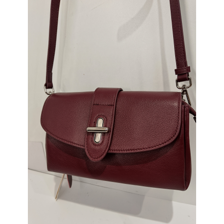 Sac porté épaule en cuir camel "Francinel "