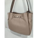 Sac en cuir taupe clair "Francinel "