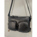 Sac en cuir noir "Francinel "
